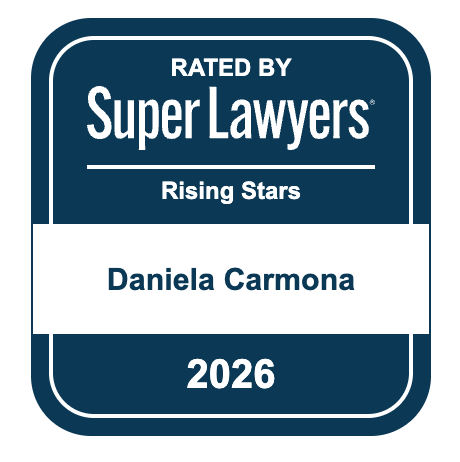 Rated by Super Lawyers, Rising Stars 2026 — Daniela Carmona